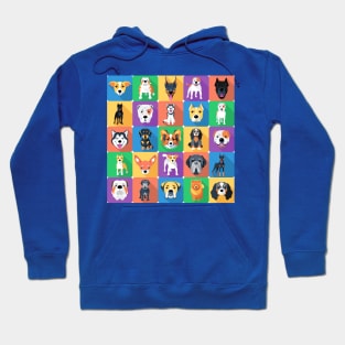 Seamless background with dogs Hoodie